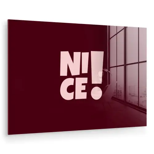 Nice - Uitroepteken - Rood plexiglas 5mm klein -zzzproduct_nieuw