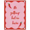 Chilipeper - Red - Hot - Quotes tuinposter los doek klein -3d