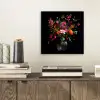 Boeket - Veldbloemen - Vaas aluminium wit klein -sfeer1