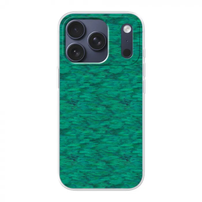 Vloeiend - Olie - Texturen - Groen Telefoonhoesje iPhone 17 Pro klein 878 -3d