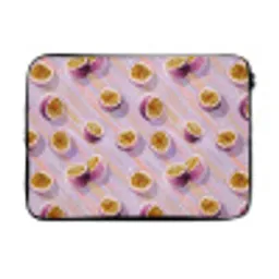 Passievrucht - Tropisch - Paars laptophoes neopreen klein 279 -3d