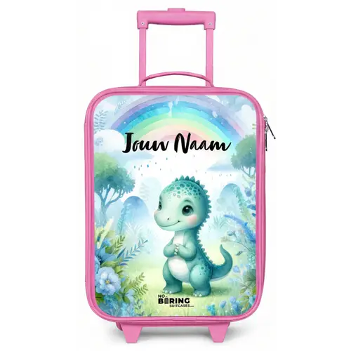 Daantje Dino Kinderkoffer - Roze klein -zz3dotto