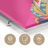Hagedis - Bloemen - Roze - Kimono plexiglas 5mm klein -sfeer2
