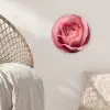 Roze - Roos - Romantisch Wandcirkel kunststof plaat 5mm dik klein -sfeer5