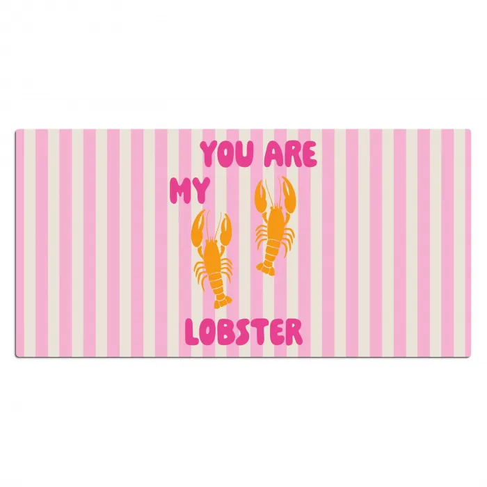 Lobster - Love - Valentijn Muismat XXL klein -3d_leeg