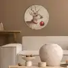 Kerst - Hert - Gewei - Kerstbal - Rendier Akoestische PET Vilt - Rond klein -sfeer1