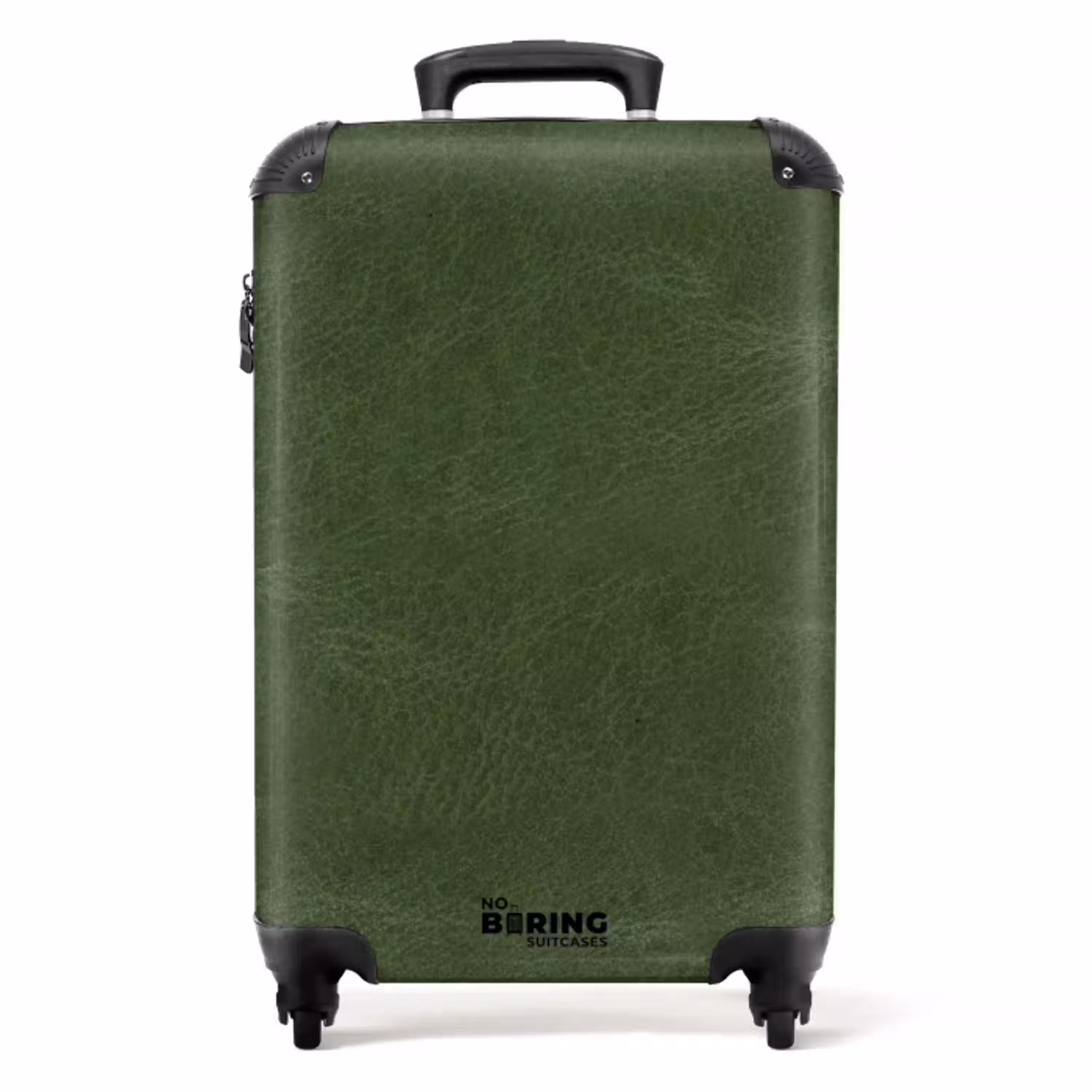 Lederen look bos groen NBS - Handbagage koffer - Volwassenen Unisex middel -productfoto_recht