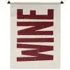 Wine - Red - Decoratie - Japandi Wandkleed katoen klein -zz3d