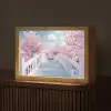 Brug - Kersenbomen - Wit Light Box met kabel (Tafellamp) klein -z3d_website