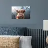 Schotse hooglander - Koe - Dieren - Berg - Natuur poster papier klein -sfeer2