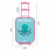 Octopus - Water - Blauw Kinderkoffer - Roze klein -productfoto_formaten