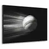 Honkbal - Wit - Vliegt Textielframe - compleet frame klein -3d