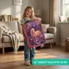 Paard - Bloemen - Paars - Vlinder Kinderkoffer - Roze klein -sfeer2_NL
