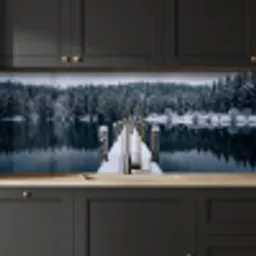 Steiger - Meer - Sneeuw - Bergen - Rustgevend keuken achterwand 2 middel -sfeer1