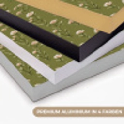 Landelijk - Bloemen -  Groen Textielframe zwart klein 947 -USP_kleurenDE