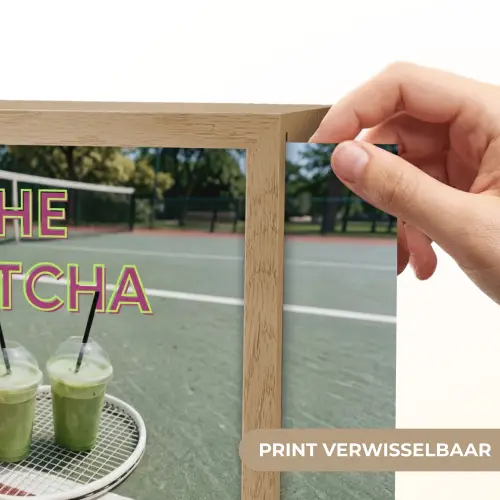 Matcha Club - Tennis - Matcha Light Box met kabel (Wandlamp) klein -USP_websiteprintNL