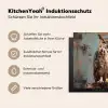 Geschilderd - Abstract - Uil - Bruin Inductie beschermer vinyl 3mm middel -tsfeer2_DE