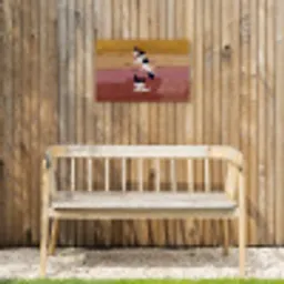 Vogels - Snavel - Abstract Tuinposter op houten frame 2 cm dik klein -sfeer4