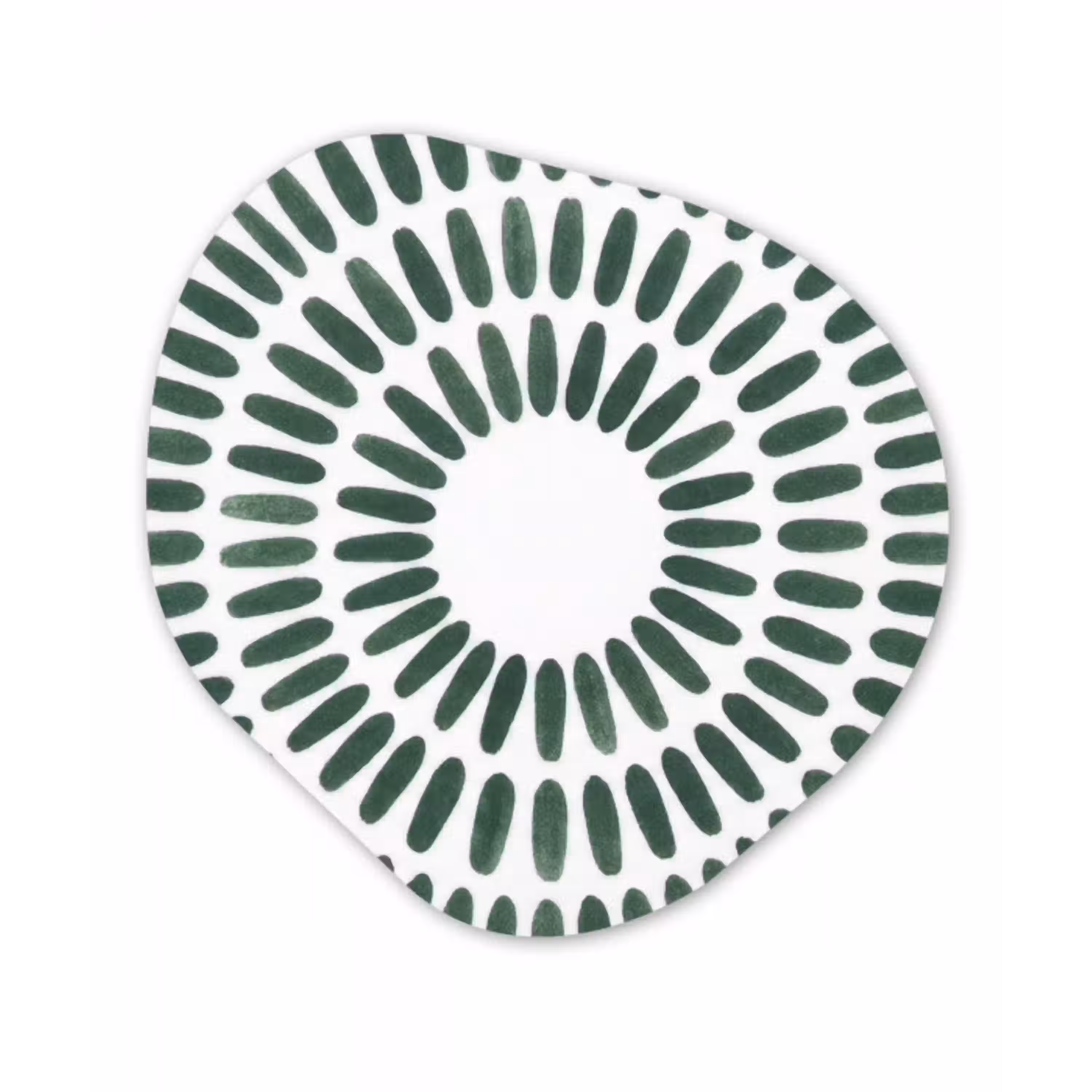 Abstract - Cirkel - Patroon - Modern - Groen Wandcirkel Organisch Forex 3mm klein -3d