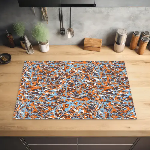 Blauw - Waterverf - Chaos Inductie beschermer vinyl 3mm klein 276 -sfeer5