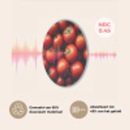 Groente - Rood - Tomaten Akoestische PET Vilt - Rond klein -USP_NL