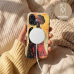 Vrouw - Silhouet - Patronen - Sierlijk Toughcase MagSafe Apple iPhone 17 klein -USP_MagsafeV