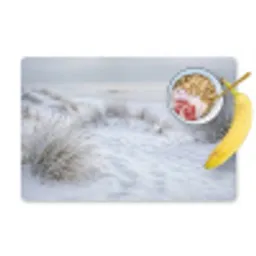 Duinen - Sneeuw - Strand - Winter - Serene Placemat vinyl groot -zzzproduct_Kitchenyeah-website