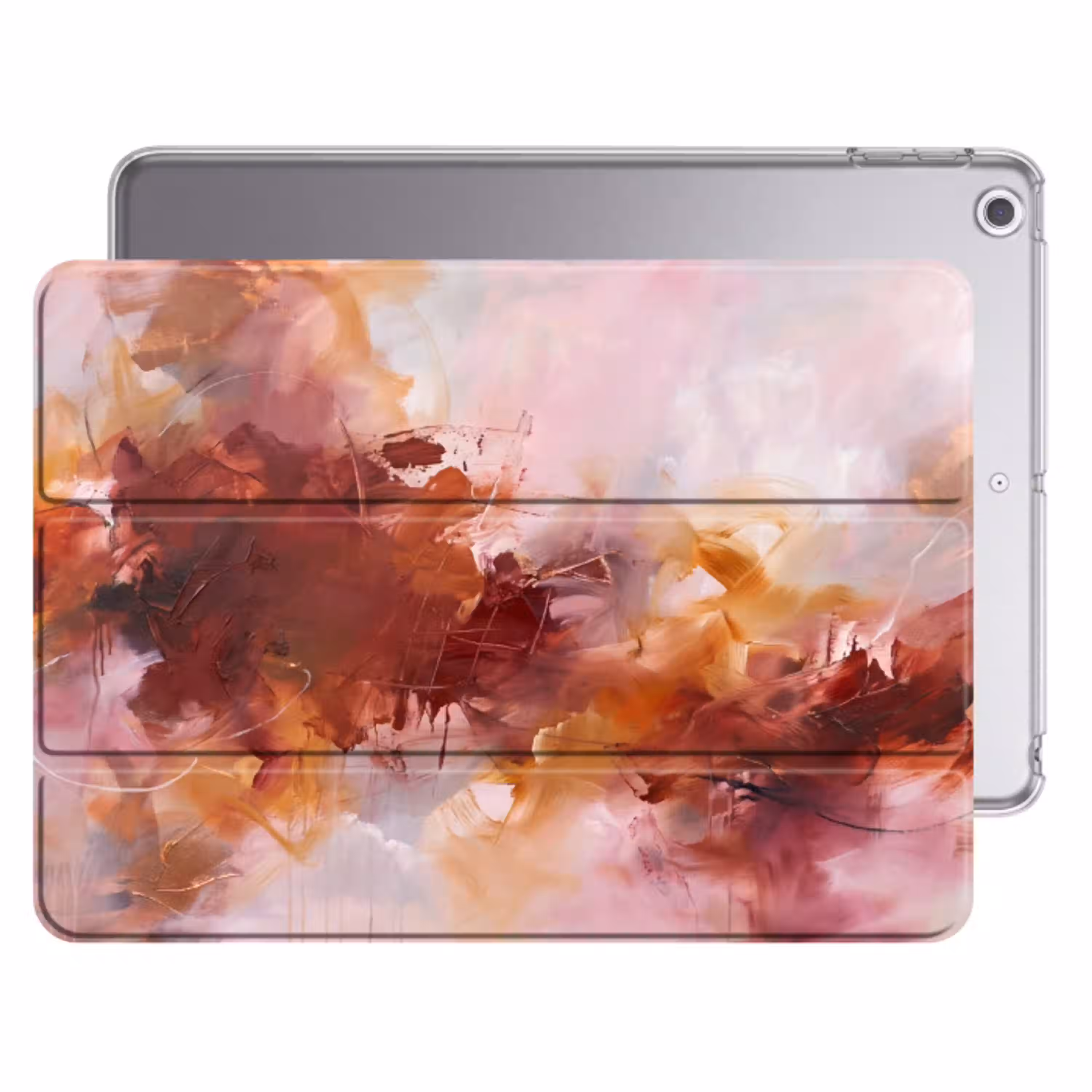 Abstract - Kleurrijk - Kunst - Modern - Roze-Rood Apple iPad 2017 middel -threedimensional_3d_global