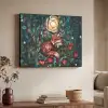 Vos - Mozaïek - Bos - Maan Textielframe - compleet frame klein -sfeer3