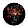 Boeket - Veldbloemen - Vaas Wandcirkel aluminium klein -3d