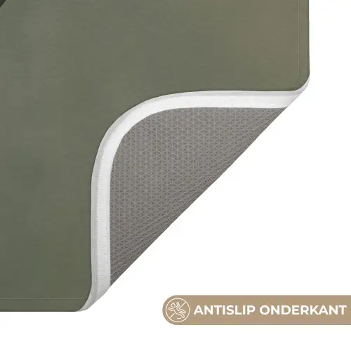 Japandi - Groen - Abstract - Modern WCmat klein -USP_AntislipNL