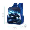 Monstertruck raast door lichtsnelheid Kinderrugzak - Blauw middel -productfoto_formaten