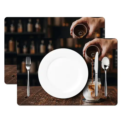 Espresso - Melk - Café Placemat vinyl groot -zzsfeer2_Kitchenyeah-website