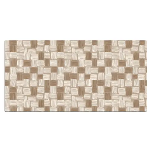 Blok - Patroon - Bruin Muismat XXL klein 681 -3d_leeg
