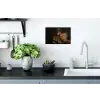 Bril - Leeuw - Bank - Hoed Muursticker klein -keuken