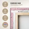 Terrazzo -  Patroon - Kleurrijk - Roze canvas 2cm xxl 828 -sfeer2