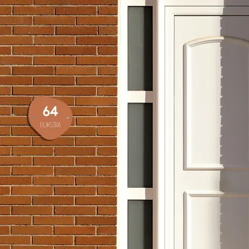 Terracotta - Modern Naambord Organisch middel -sfeer3