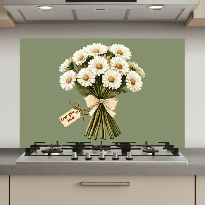 Lint - Boeket - Groen - Quote keuken achterwand spatscherm klein -3d_website