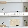 Abstract - Lijnen - Beige keuken achterwand spatscherm klein 900 -voor_na_NL