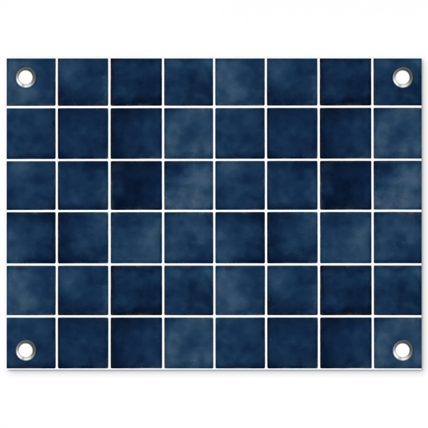 Tegel - Modern - Blauw tuinposter los doek klein 239 -3d