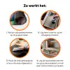 Kleurrijk - Paaseitjes - Spetters Inductie beschermer vinyl 3mm klein -zzzzzzz-td-werking