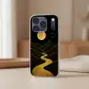 Rivier - Goud - Maan - Vogels Telefoonhoesje iPhone 17 Pro klein -sfeer2