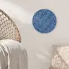 Frans - Citroen -  Stippen - Wit - Blauw Wandcirkel plexiglas klein 852 -sfeer5