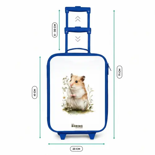 Dier - Natuur - Hamster Kinderkoffer - Blauw klein -productfoto_formaten