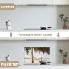 Hangmat - Palmbomen - Strand - Zee keuken achterwand spatscherm klein -voor_na_DE