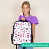 Meiden - Liefde - IJs - Patronen - Girl - Kids - Kinderen - Kindje Rugzak - Zwart middel -sfeer4_UK