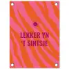 Quote - Zomer - Roze tuinposter los doek klein -3d