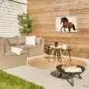 Paard - Galop - Energie Tuinposter op houten frame 2 cm dik klein -sfeer2