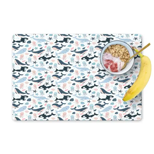 Klein - Oceaan - Walvissen - Octopus Placemat vinyl groot 368 -zzzproduct_Kitchenyeah-website