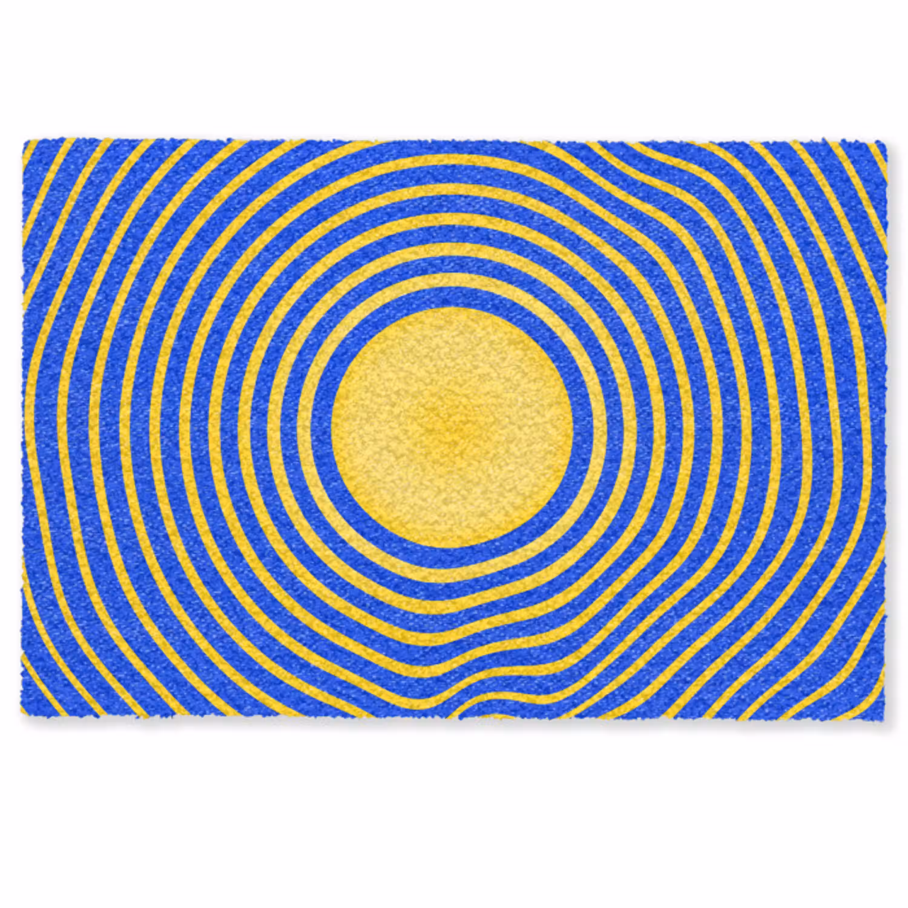 Abstract patroon - Blauw Deurmat klein -zkaufland3d